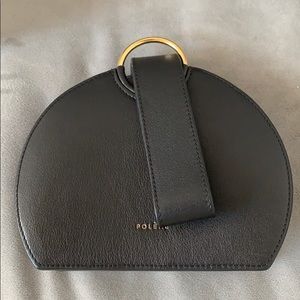Polene Numero Six Mini Bag/Wristlet in Black